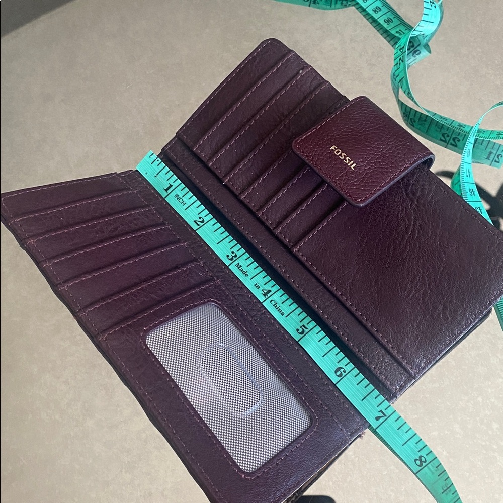 Fossil Chevron Multicolored/Patchwork Leather Wal… - image 3